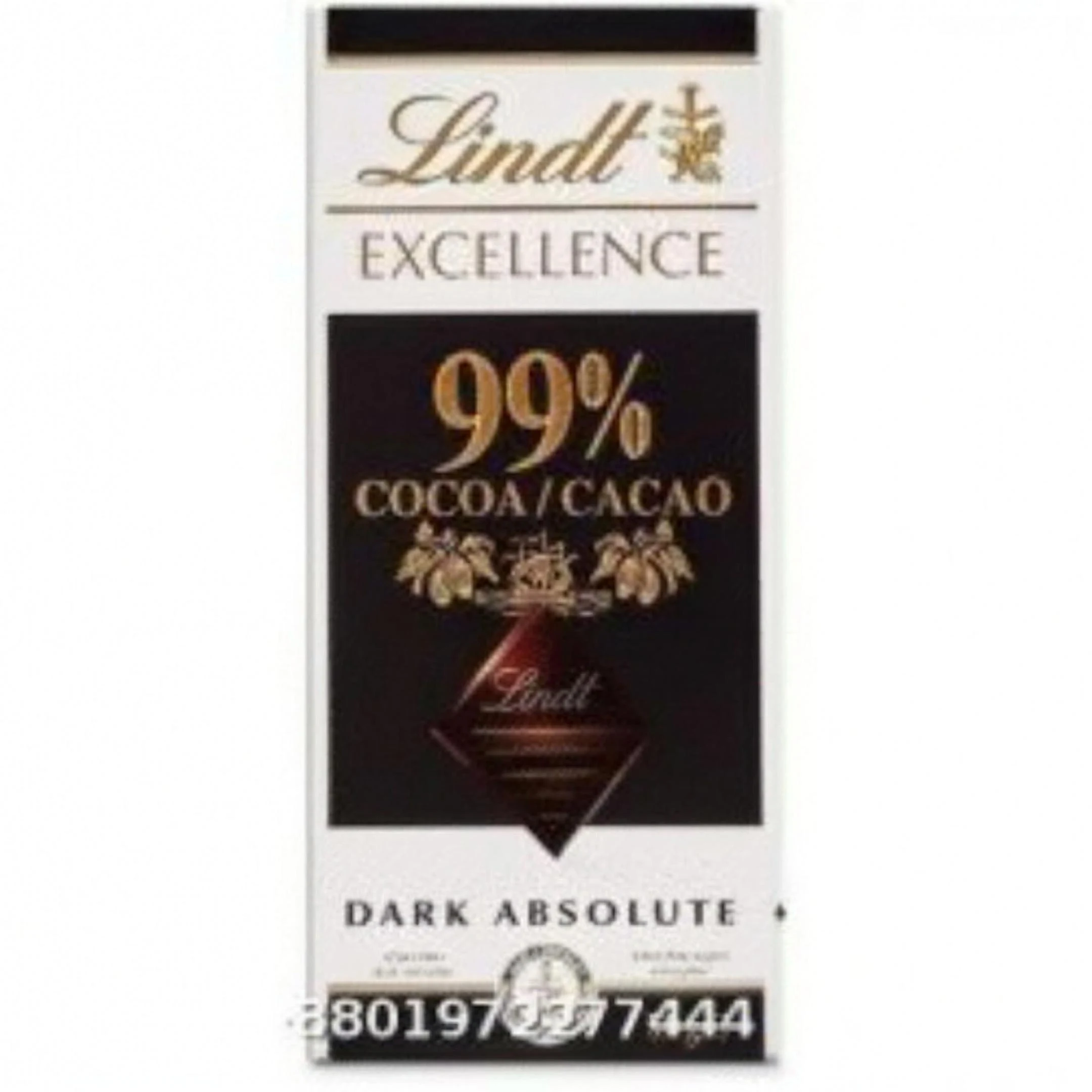 Lindt Excellence 99% Cocoa Dark Absolute 50g