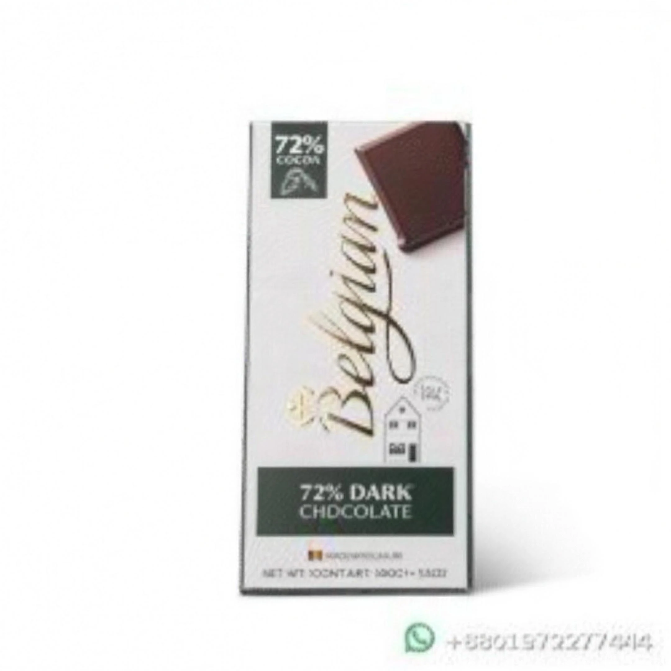 Belgian 72% Dark Chocolate 100g