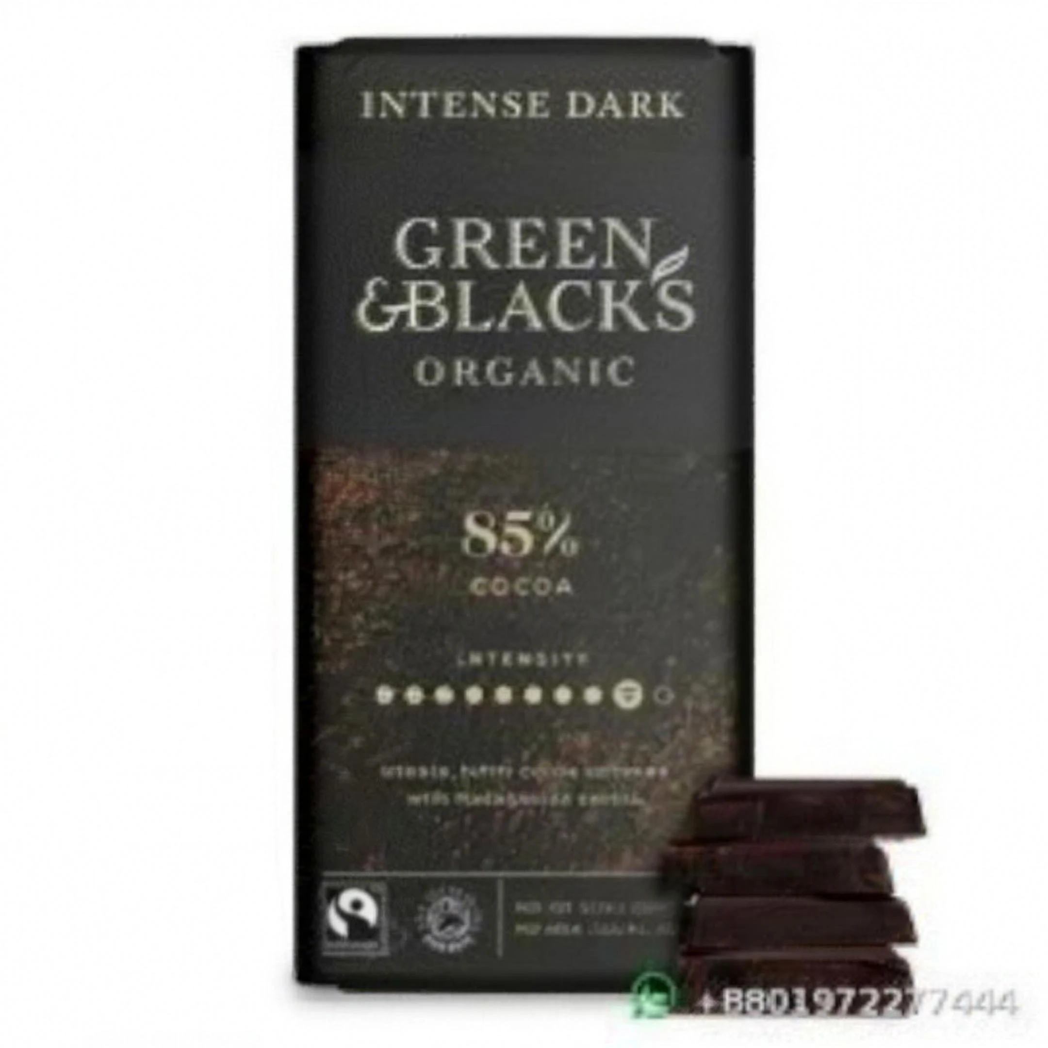 Green & Black's Organic Dark Chocolate 85% Cocoa 90g