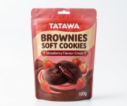 TATAWA Brownies Soft Cookies Strawberry Flavour Cream
