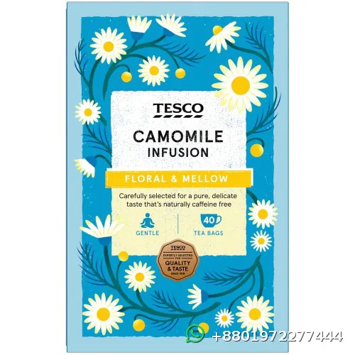 Tesco Camomile Infusion 40 Bags 60g