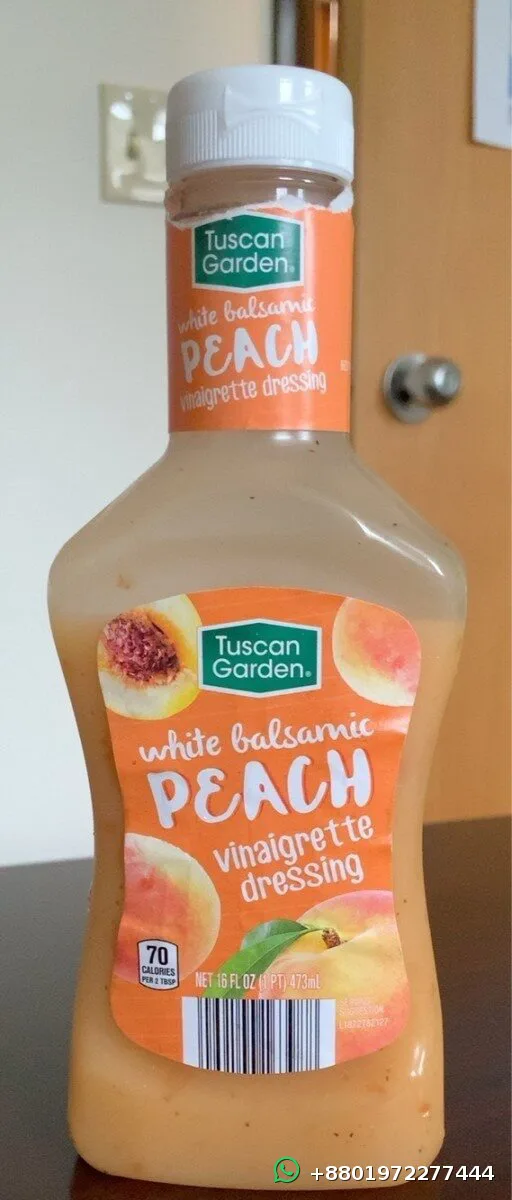 Tuscan Garden White Balsamic Peach Vinaigrette Dressing