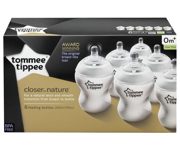 Tommee Tippee Closer To Nature Easivent Bottles 260Ml X6