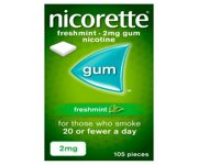 Nicorette Freshmint 2mg Gum 105 Pieces