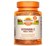 Sundown Naturals Vitamin E 180mg (400 IU) Di-Alpha 100 Softgels