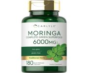 Carlyle Moringa Complete Green Superfood 6000mg 180 Capsules