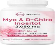 Myo Inositol &amp; D Chiro Inositol 2,050mg  240 Veggie Capsules