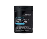 Sports Research Triple Strength Alaskan Omega-3 Fish Oil 1250 mg 90 Softgels