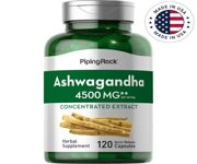 Piping Rock Ashwagandha Capsules 4500mg 120 Capsules