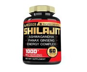 Shilajit Ashwagandha Panax Ginseng Energy Complex 1000mg 60 Supplement