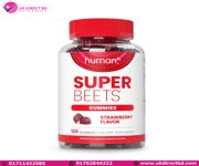 HumanN SuperBeets Strawberry Heart Gummies Beetroot &amp; Grape Seed Extract 120 Count