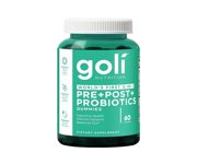 Goli Nutrition, Worlds First 3-in-1 Pre+Post+Probiotics Gummies – 60