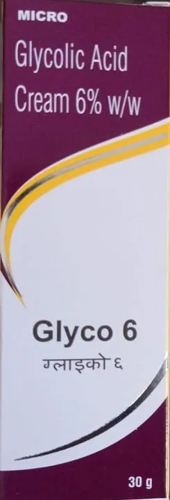 Glycolic Acid Cream 6% w/w Glyco 6 Cream 30g
