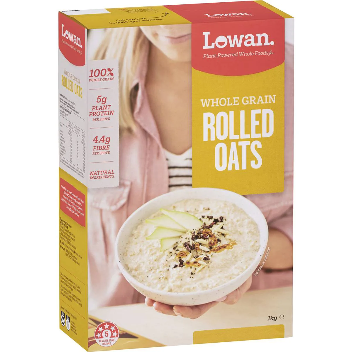 Lowan Whole Grain Rolled Oats 1 Kg