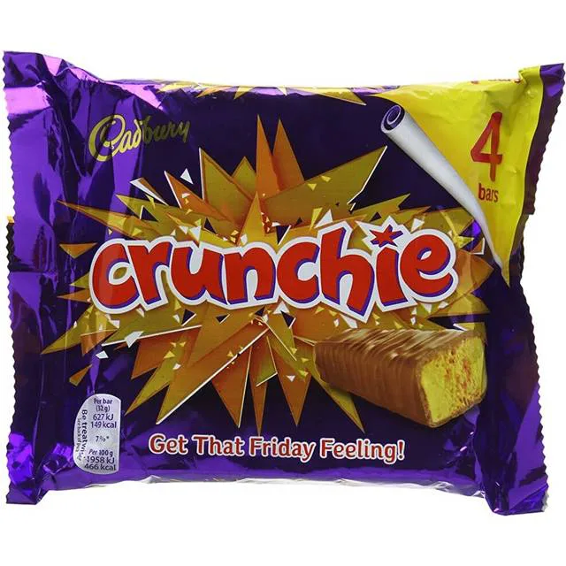 Cadbury Crunchie Milk Chocolate 4pc's Pack 104.4G