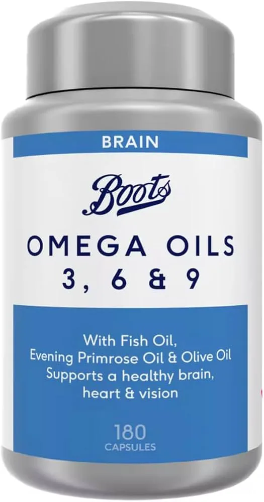 Boots Omega Oils 3, 6 & 9 For Brain 180 Capsules