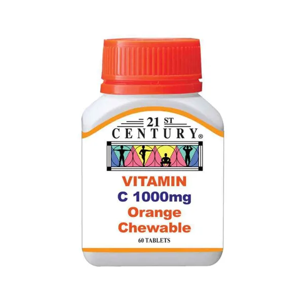 21st Century Vitamin C Chewable Orange 1000mg