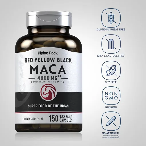 Piping Rock Red Yellow Black Maca 4800mg