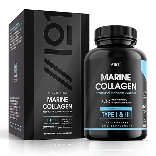 Alpha Zero One Marine Collagen 1000mg 120 High Strength Capsules