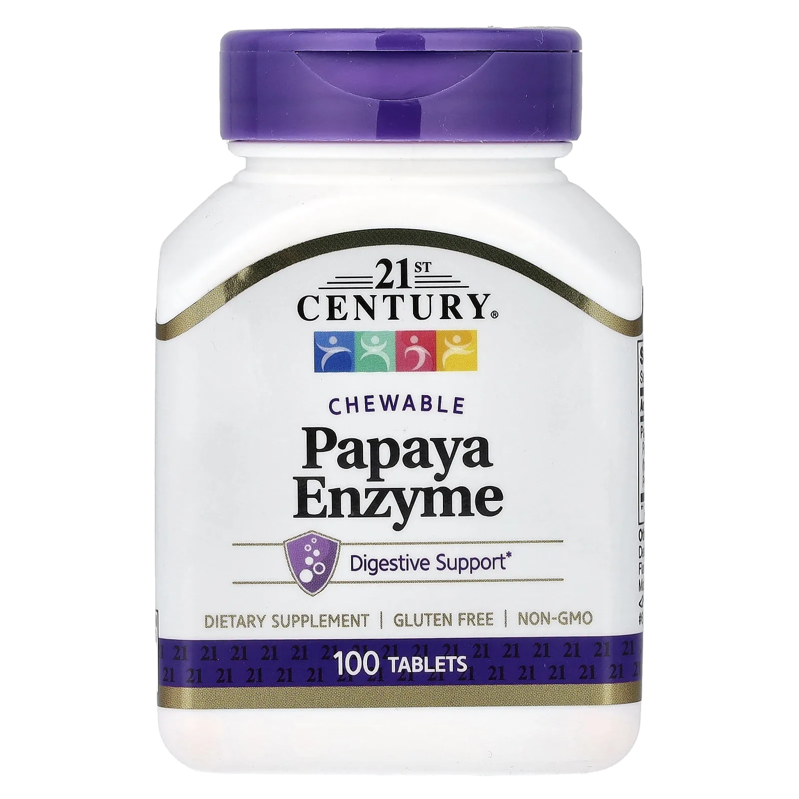 21st Century Papaya Enzyme 100 Tablets