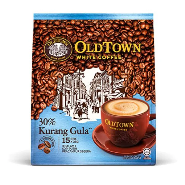 Old Town White Coffee Less Sugar Single Pack