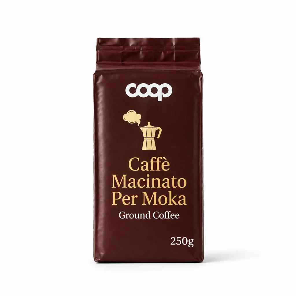 Coop Caffe Macinato Per Moka Ground Coffee 250g