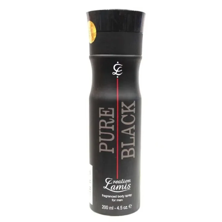 Lamis Pure Black Creation For Men Body Spray 200ml