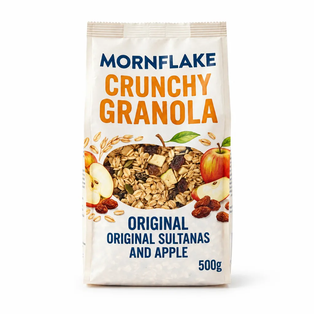 Mornflake Crunchy Granola Original Sultanas and Apple 500g