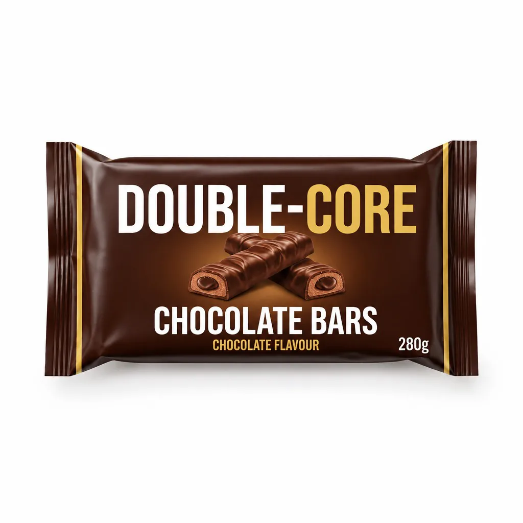 Double-Core Chocolate Bars Chocolate Flavour 280g