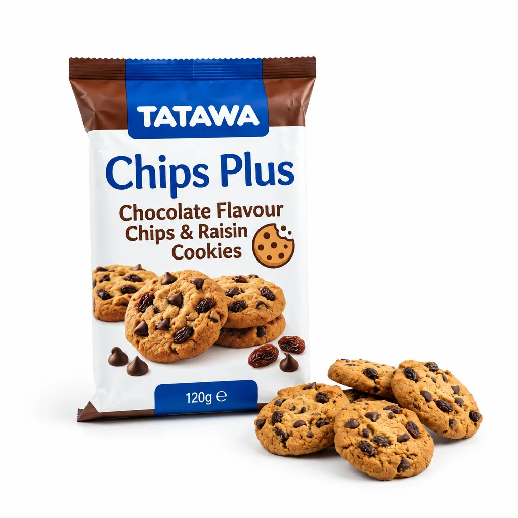 TATAWA Chips Plus Chocolate Flavour Chips & Raisin Cookies