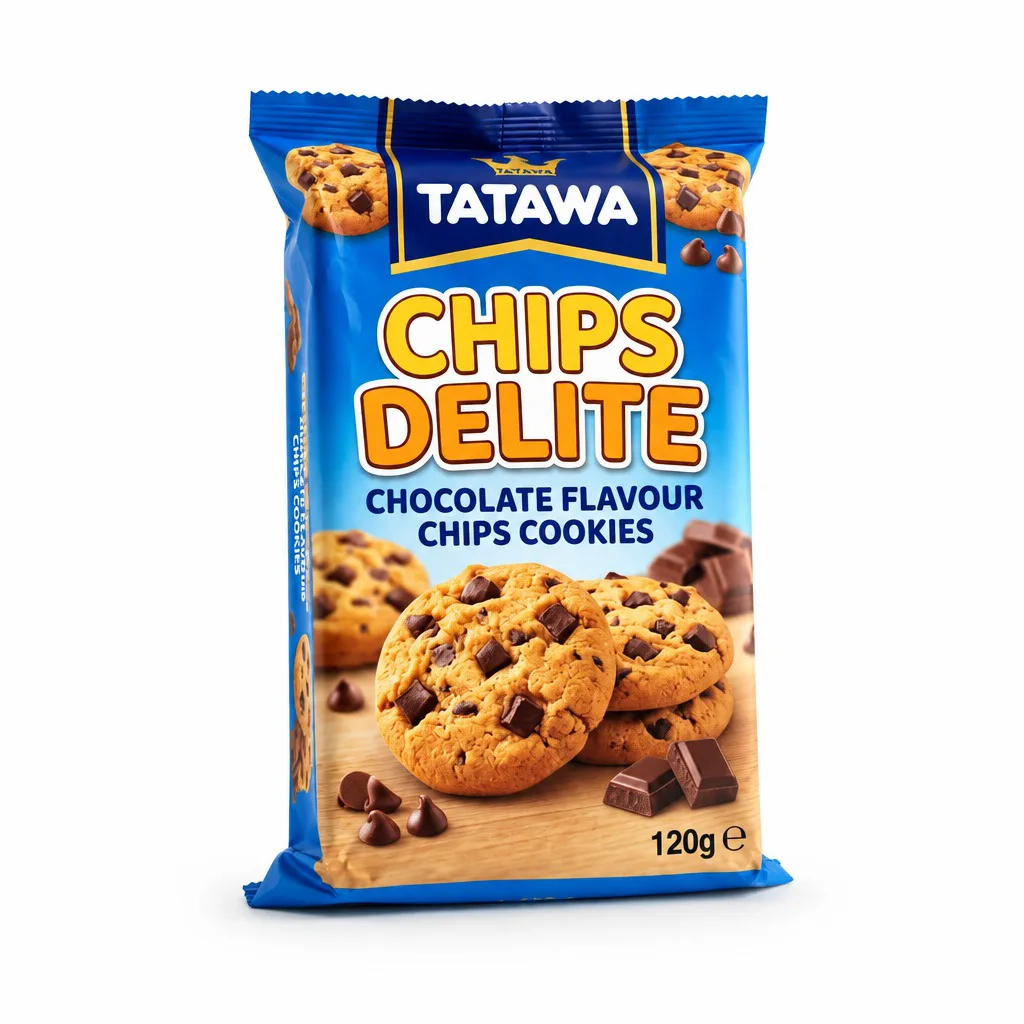 TATAWA Chips Delite Chocolate Flavour Chips Cookies