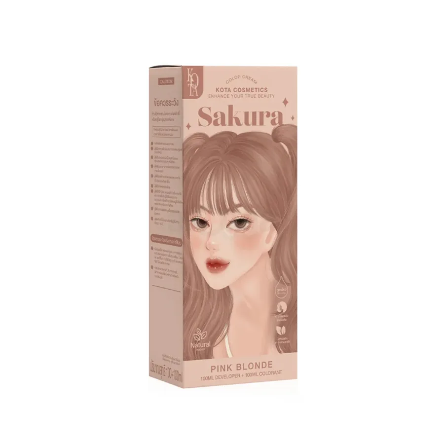 Kota Cosmetics Sakura Pink Blonde Hair Color