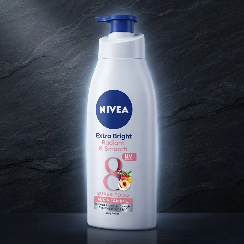 Nivea Extra Bright Radiant Smooth UV 8 Super Food 40X Vitamin C Lotion 550ml