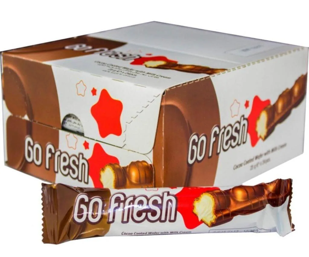 Go Fresh Cocoa Coated Wafer 24 Pcs Box