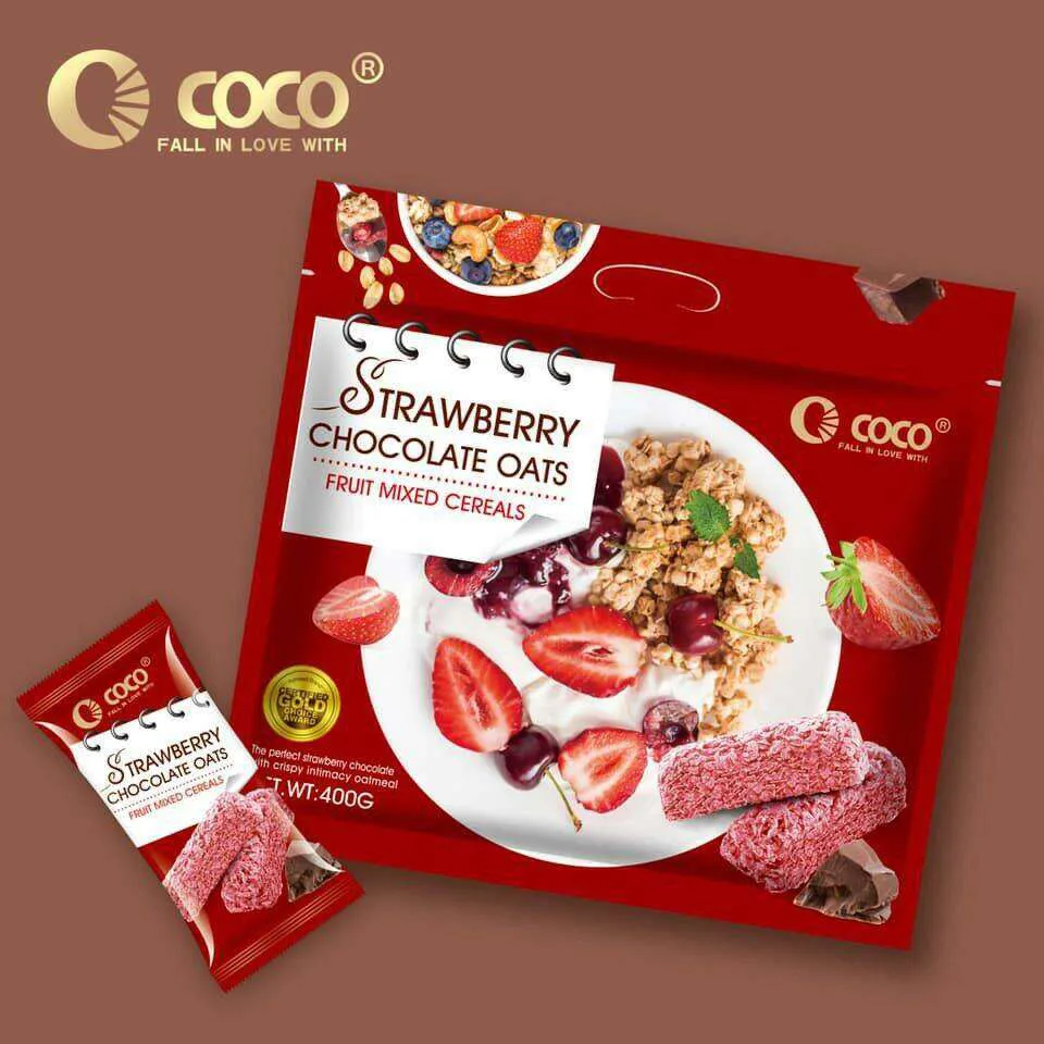 Coco Strawberry Chocolate Oats Fruit Mixed Cereals