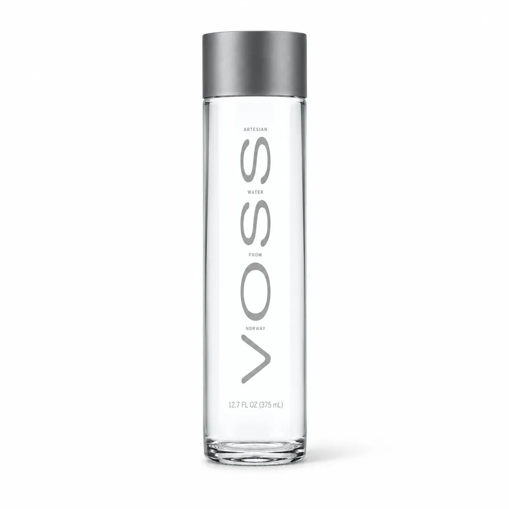 Voss Artesian Mineral Water Glass Bottle 375mL