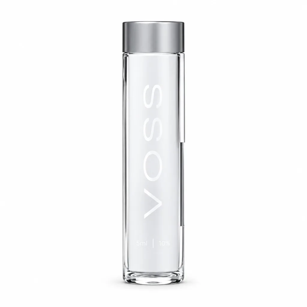 Voss Artesian Mineral Water In Glass Bottle 800mL X 12Pcs Box