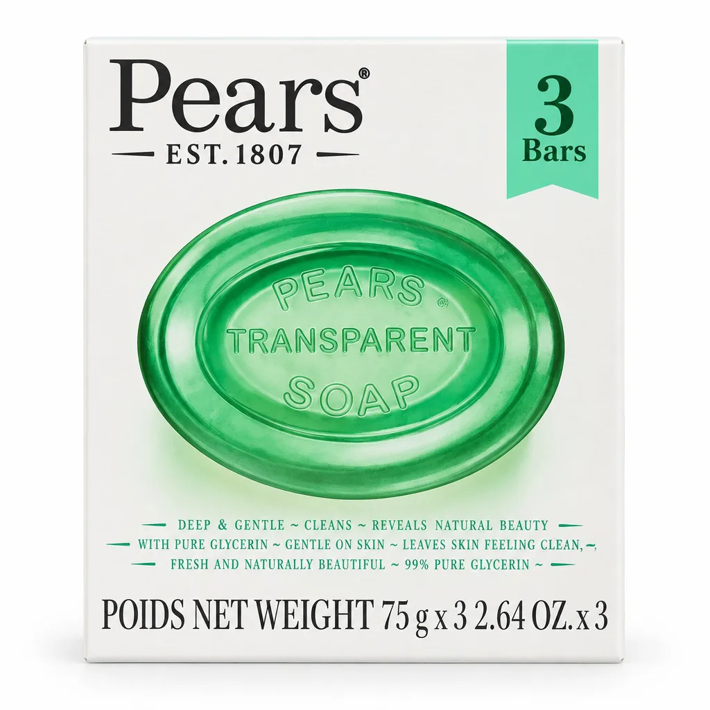 Pears Transparent Soap with Lemon Flower Extracts 3 x 75g
