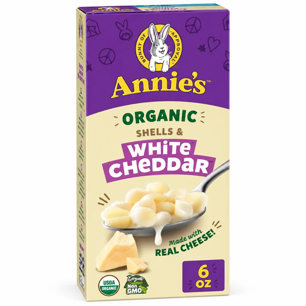 Annie's Organic Shells And White Cheddar Macaroni And Cheese Pasta