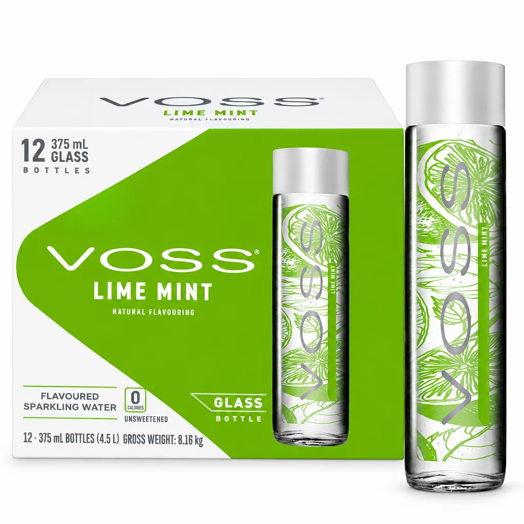 Voss Lime And Mint Sparkling Water 375ml