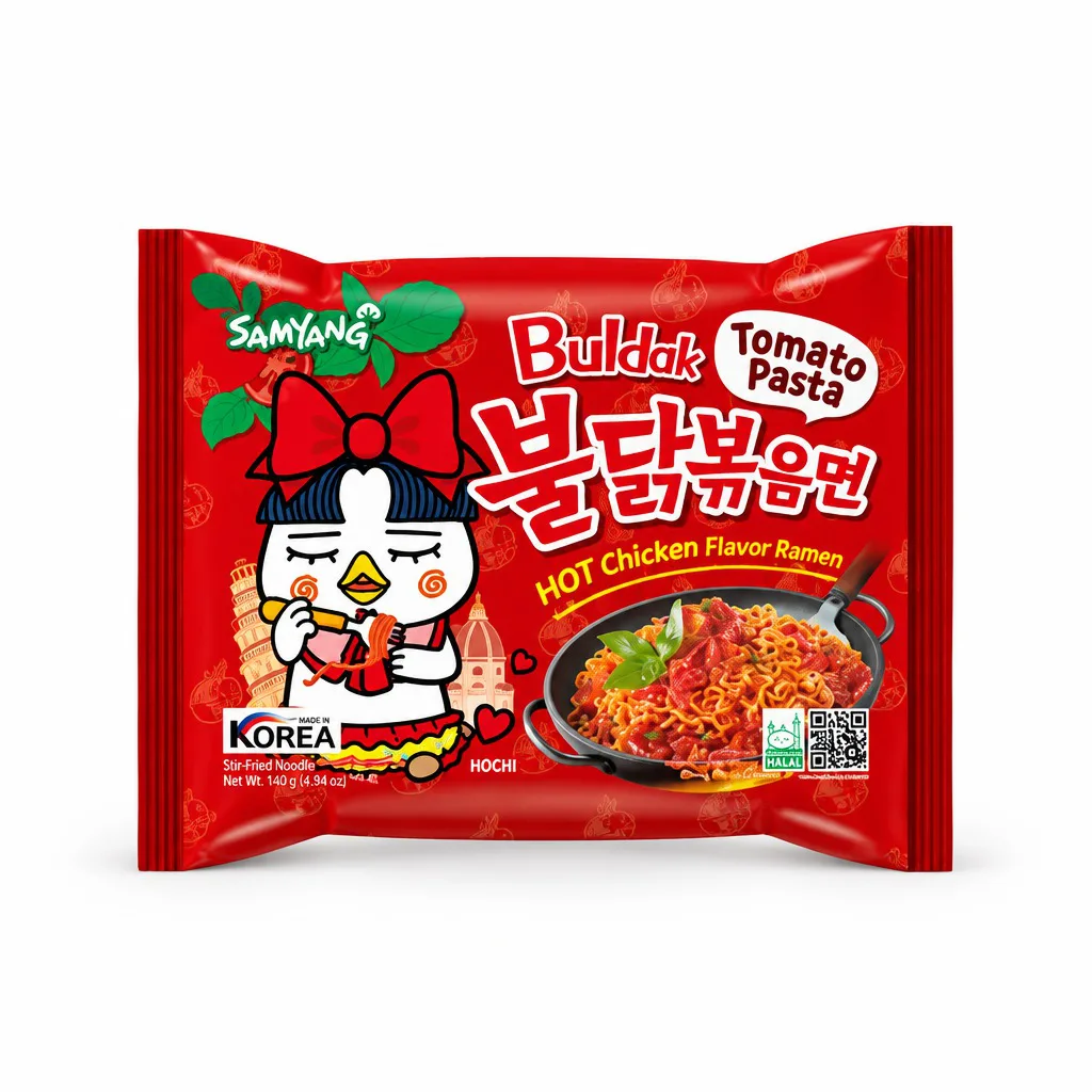 Samyang Buldak Tomato Pasta Chicken Flavor Ramen 140g