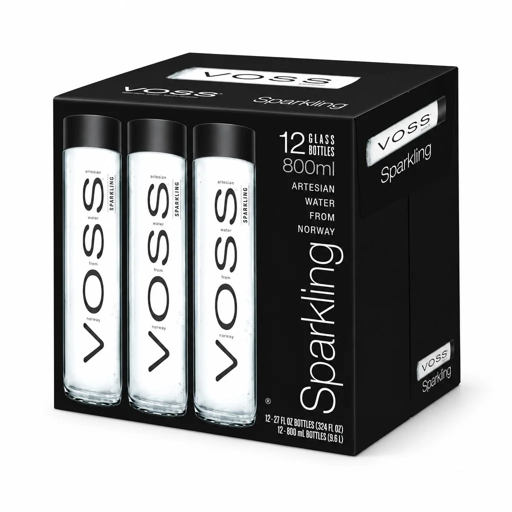 Voss Sparkling Water Case 12x800ml Bottles
