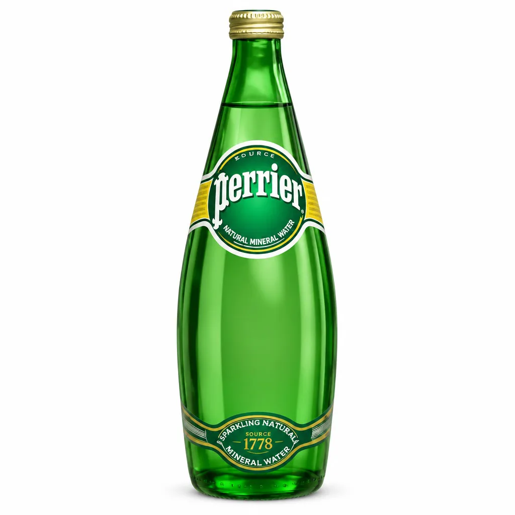 Perrier Water Glass Bottle 750mL