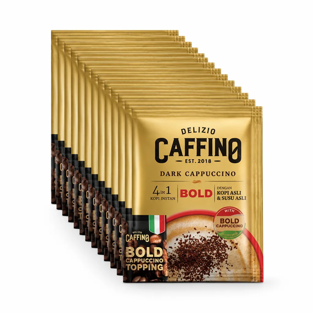 Delizio Caffino Dark Cappuccino Bold Coffee
