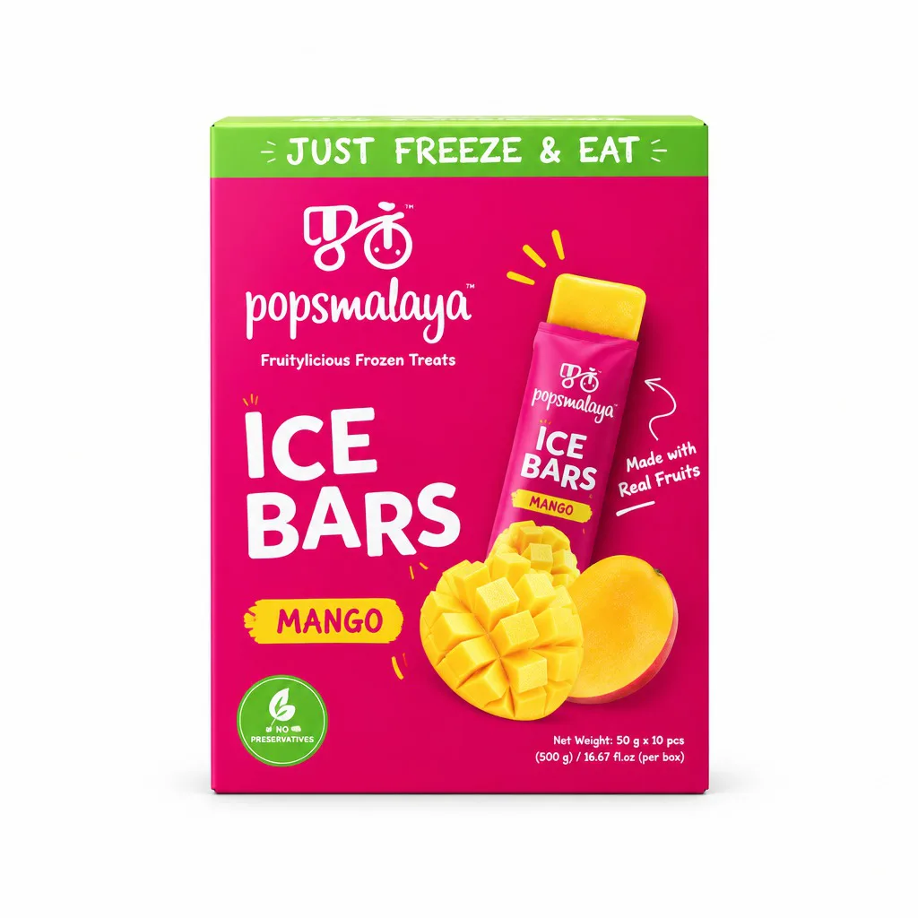 Popsmalaya Ice Bars Mango 6 pcs