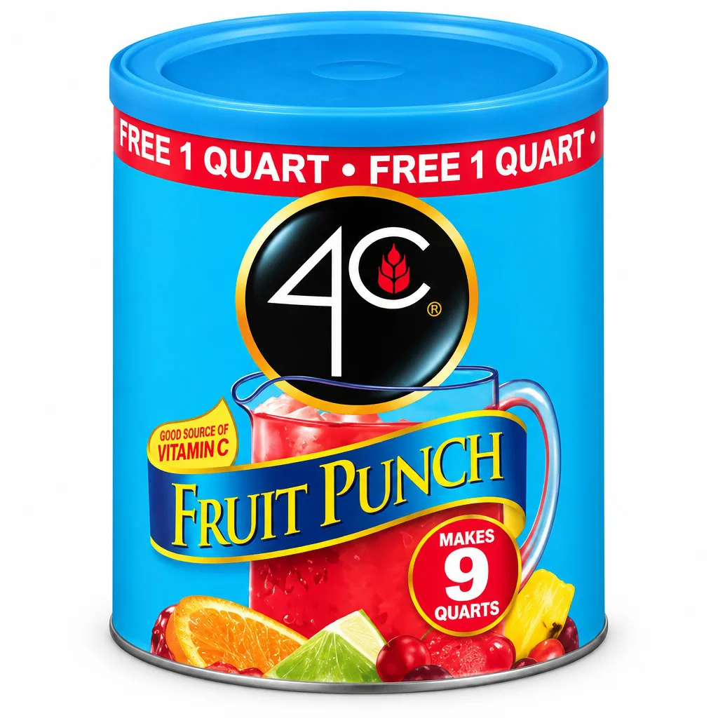 4c Fruit Punch Flavor Powder Drink