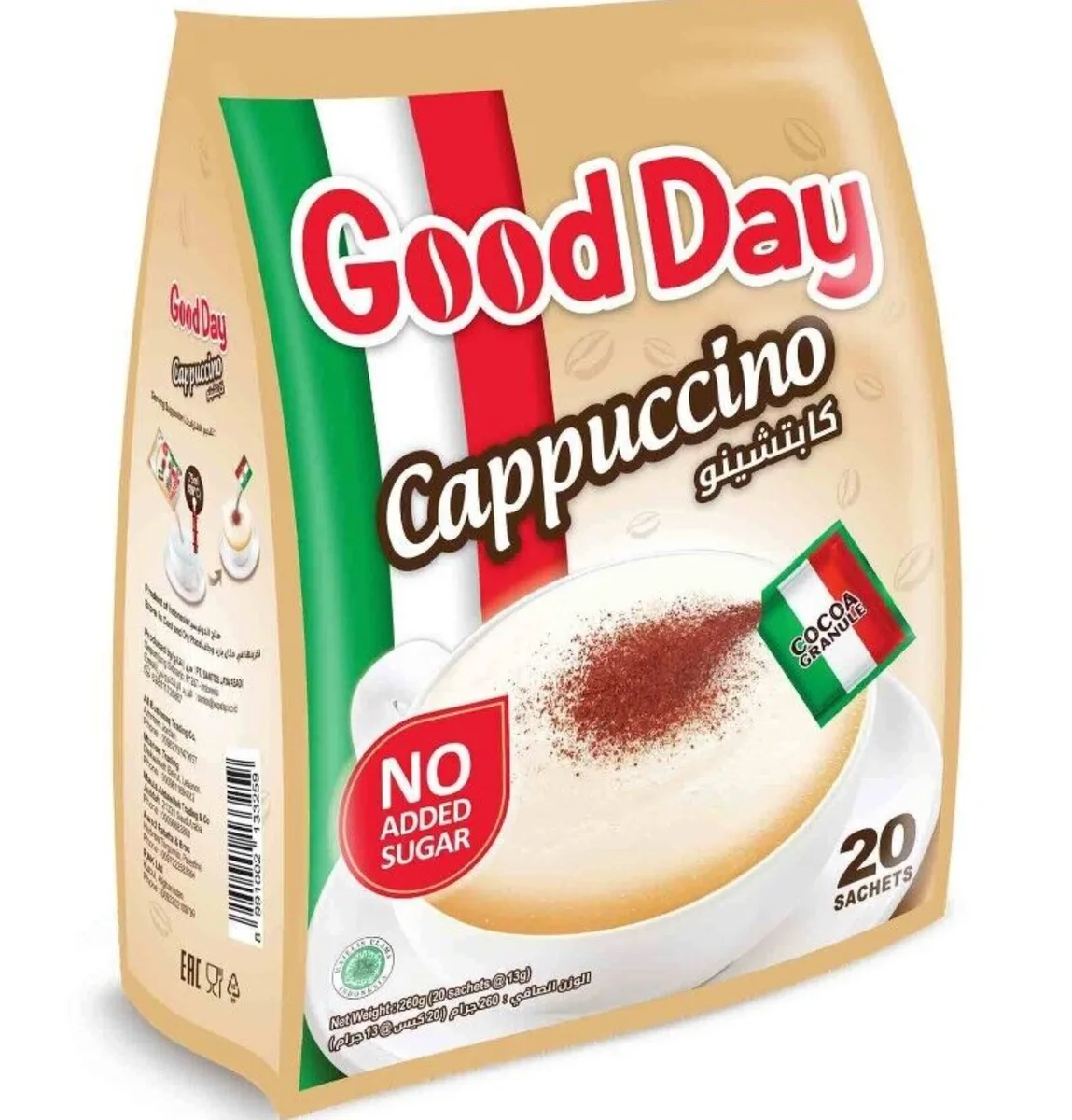 Good Day Cappuccino No Added Sugar 20 Sachets