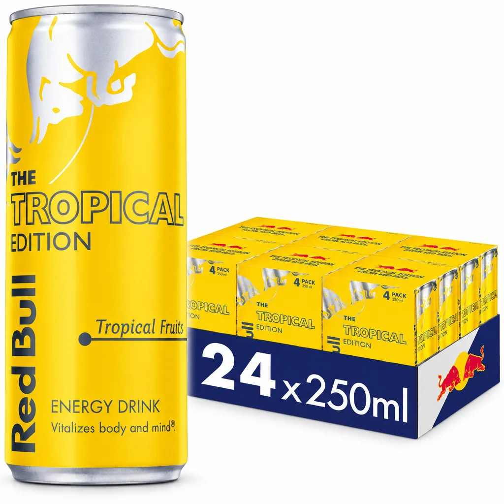 Red Bull Tropical Edition Energy Drink Can 250ml 24pcs