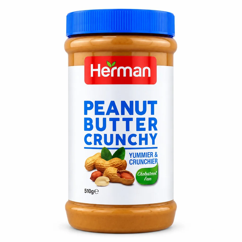 Herman Peanut Butter Crunchy 510g