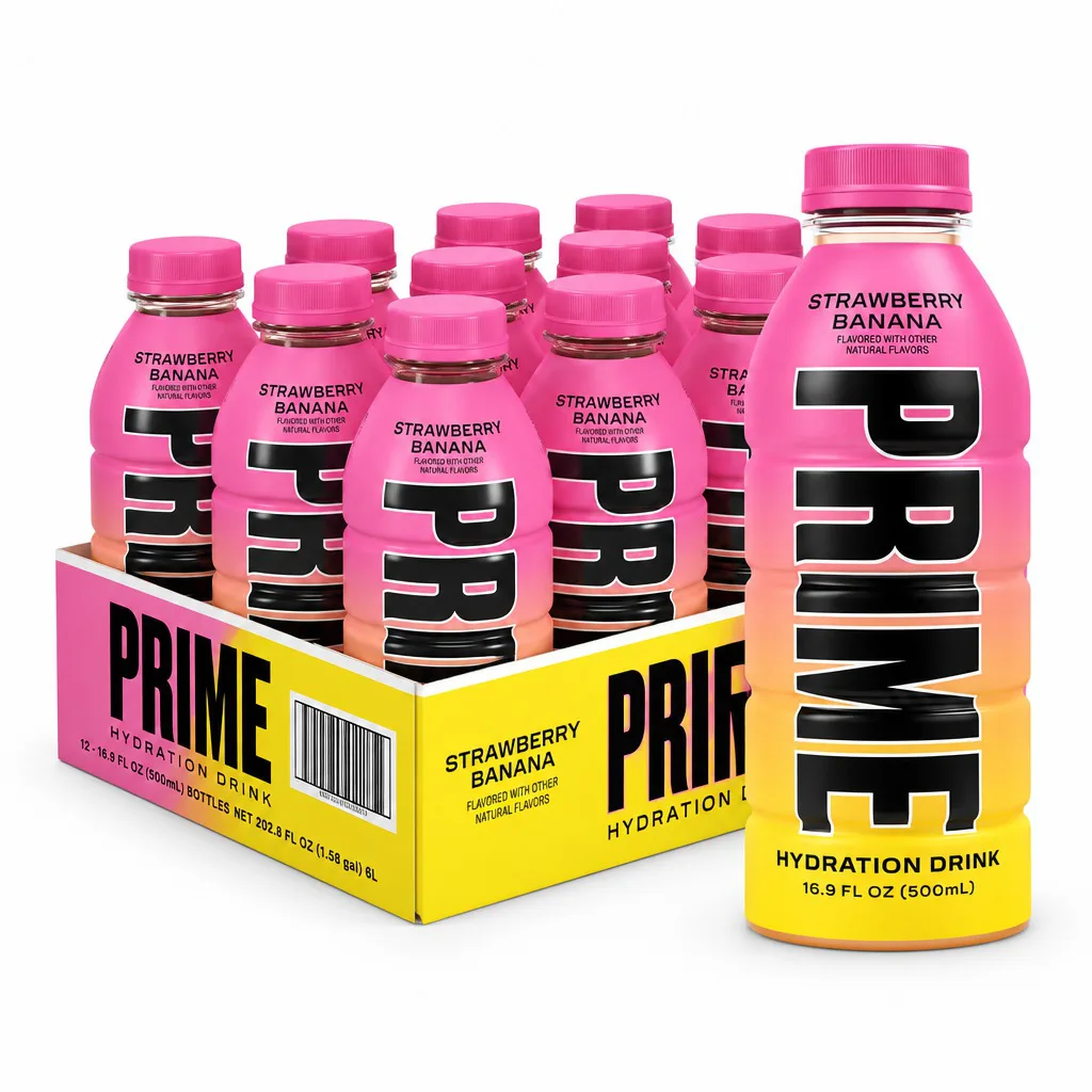 Prime Strawberry Banana Flavor Hydration Drink